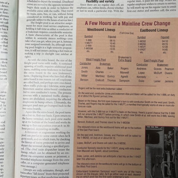 Trains Magazine of Railroading u November 1994 Vol 54 No 11 How Train Crews Are - Picture 9 of 9